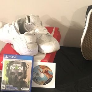 Mens Nike Air Huarache white/white pure platinum